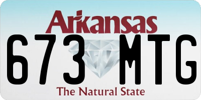 AR license plate 673MTG