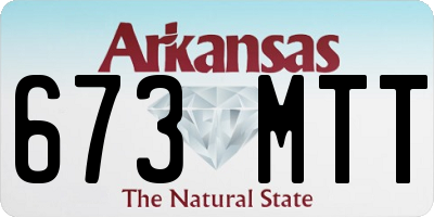 AR license plate 673MTT