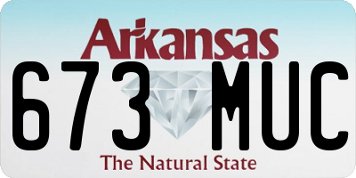 AR license plate 673MUC