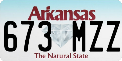 AR license plate 673MZZ