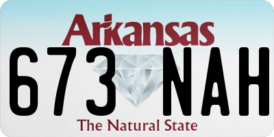 AR license plate 673NAH