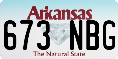 AR license plate 673NBG