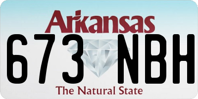 AR license plate 673NBH