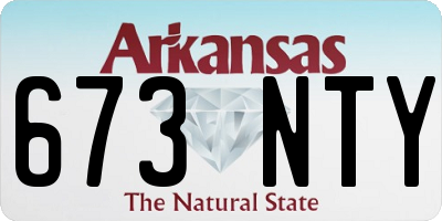 AR license plate 673NTY