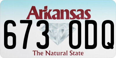 AR license plate 673ODQ