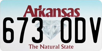 AR license plate 673ODV
