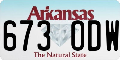 AR license plate 673ODW