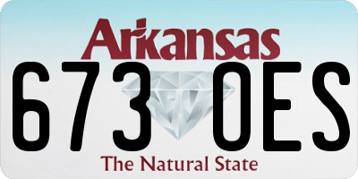 AR license plate 673OES