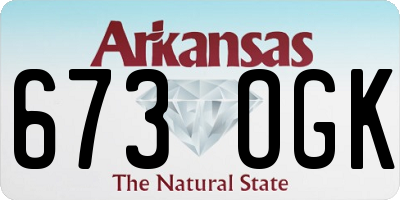 AR license plate 673OGK