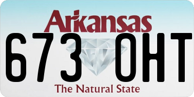 AR license plate 673OHT