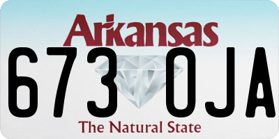 AR license plate 673OJA
