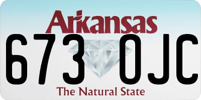 AR license plate 673OJC
