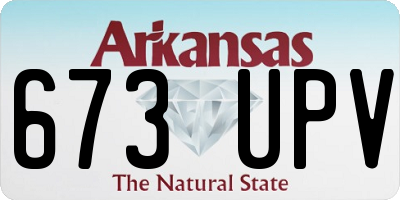 AR license plate 673UPV