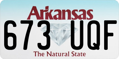 AR license plate 673UQF