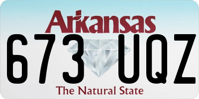 AR license plate 673UQZ