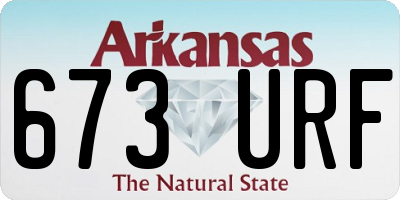 AR license plate 673URF