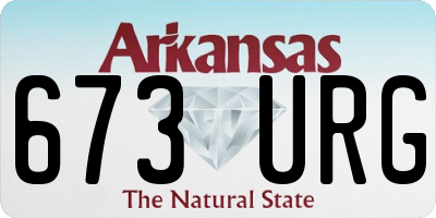 AR license plate 673URG