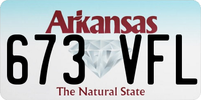 AR license plate 673VFL