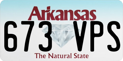 AR license plate 673VPS