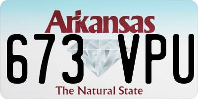 AR license plate 673VPU