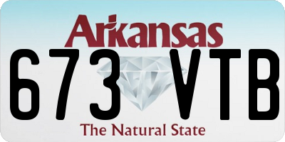 AR license plate 673VTB