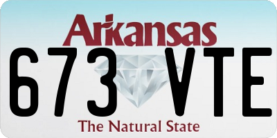 AR license plate 673VTE