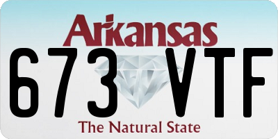 AR license plate 673VTF