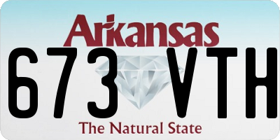 AR license plate 673VTH