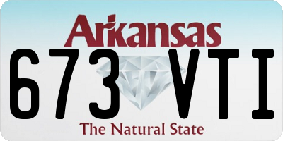 AR license plate 673VTI