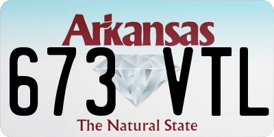 AR license plate 673VTL