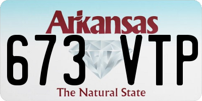 AR license plate 673VTP