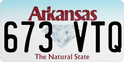 AR license plate 673VTQ