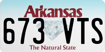 AR license plate 673VTS