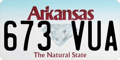 AR license plate 673VUA