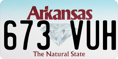 AR license plate 673VUH