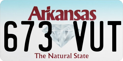AR license plate 673VUT