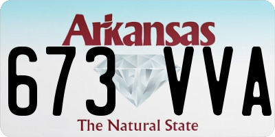 AR license plate 673VVA