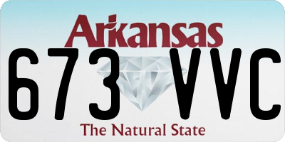 AR license plate 673VVC