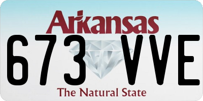 AR license plate 673VVE