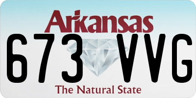 AR license plate 673VVG