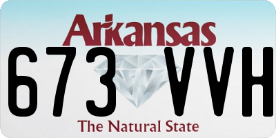 AR license plate 673VVH