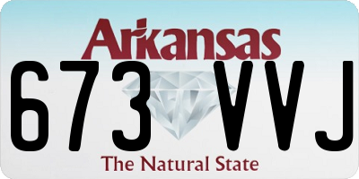 AR license plate 673VVJ