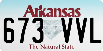 AR license plate 673VVL