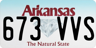 AR license plate 673VVS