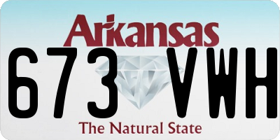 AR license plate 673VWH