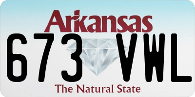 AR license plate 673VWL