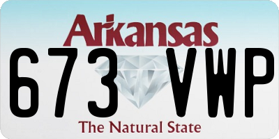 AR license plate 673VWP