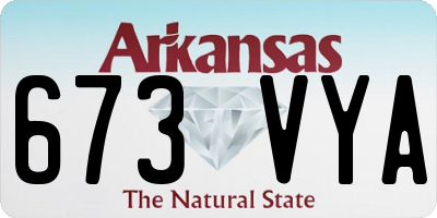 AR license plate 673VYA