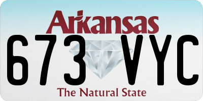 AR license plate 673VYC