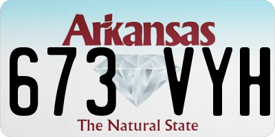 AR license plate 673VYH